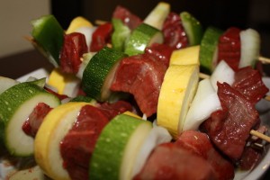 Beef n Veggie Kabobs 014