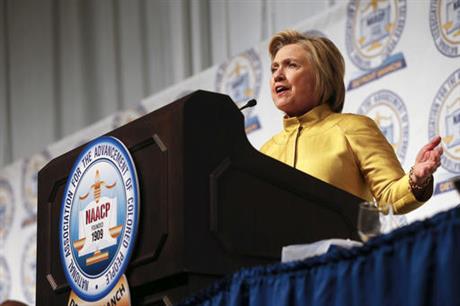 05/01/16 : Hillary Clinton appeals to Black voters at NAACP dinner